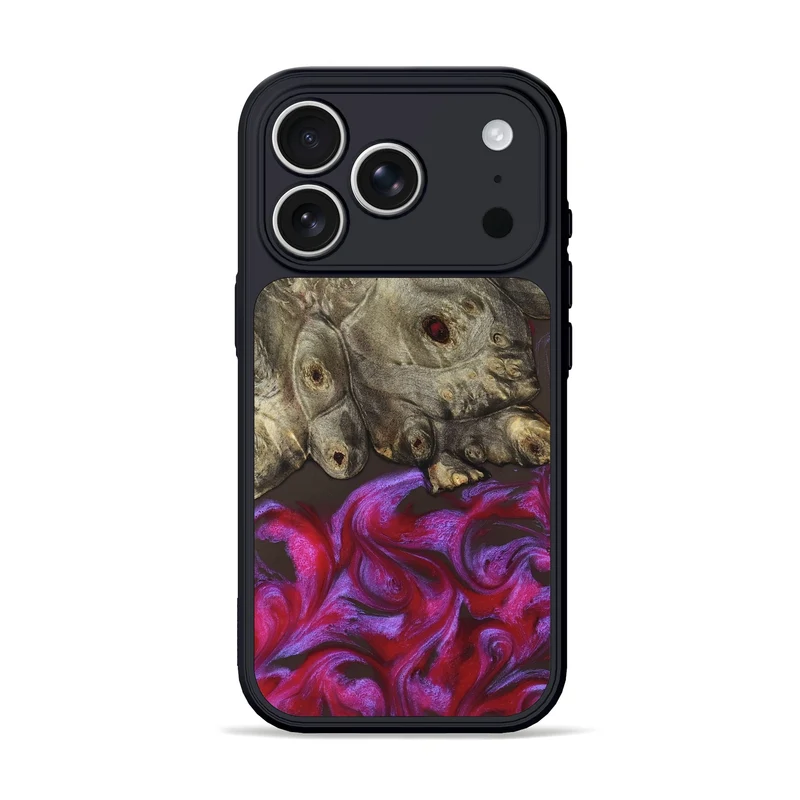 iPhone 17 Pro Wood Phone Case - Timmy (Red, 829434)