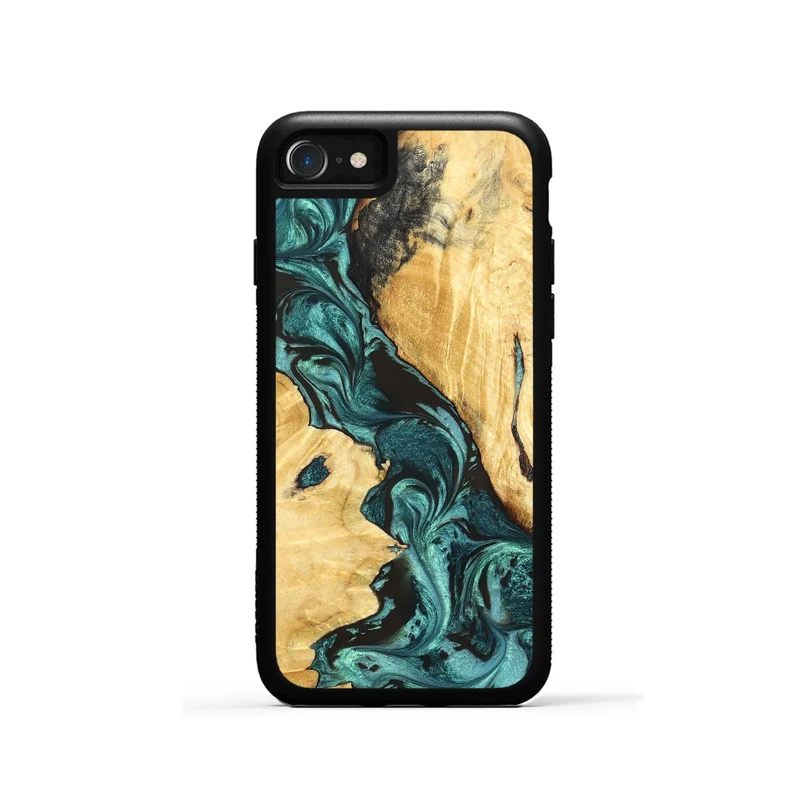 iPhone SE Wood Phone Case - Sol (Green, 829426)