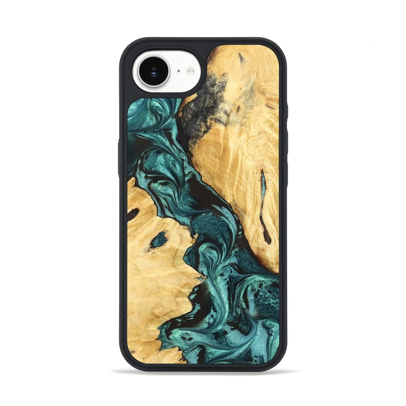 iPhone 16e Wood Phone Case - Sol (Green, 829426)
