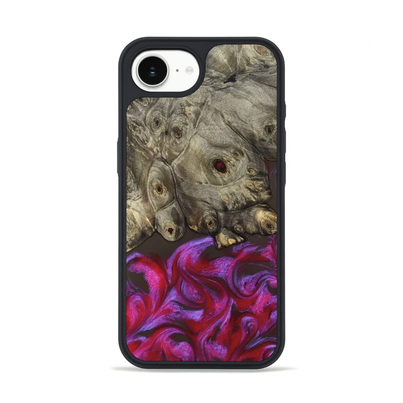 iPhone 16e Wood Phone Case - Timmy (Red, 829434)