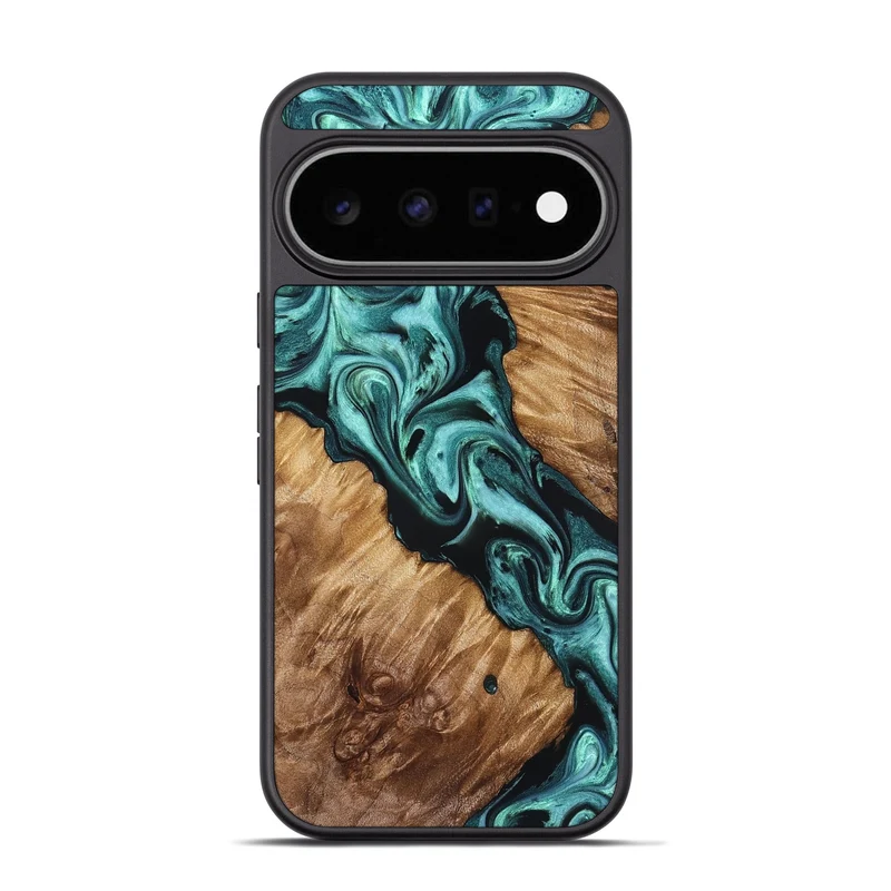 Pixel 11 Pro Wood Phone Case - Rivka (Green, 829421)
