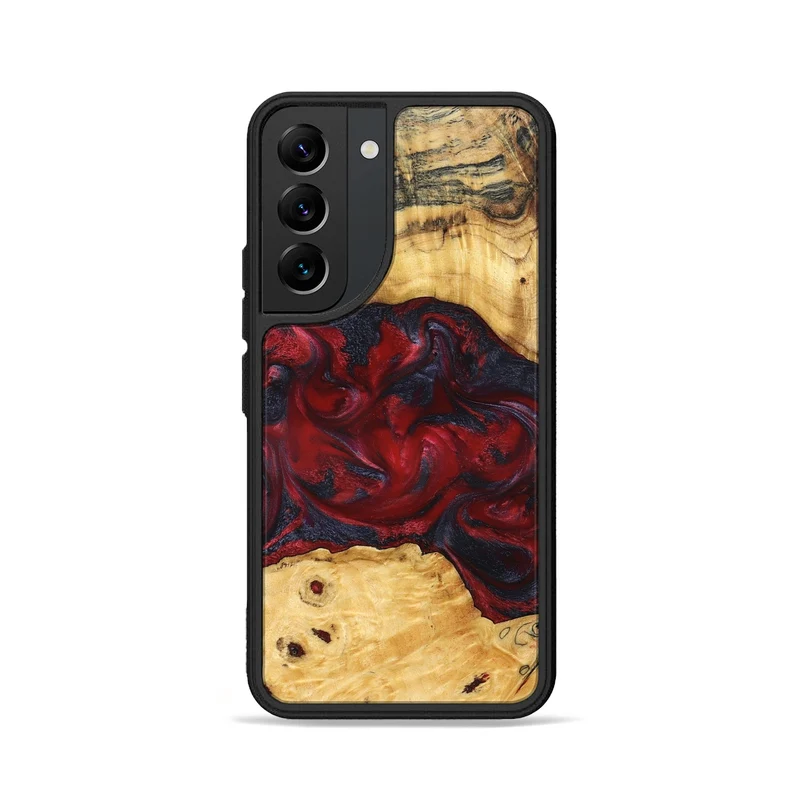 Galaxy S22 Wood Phone Case - Geneva (Red, 829431)