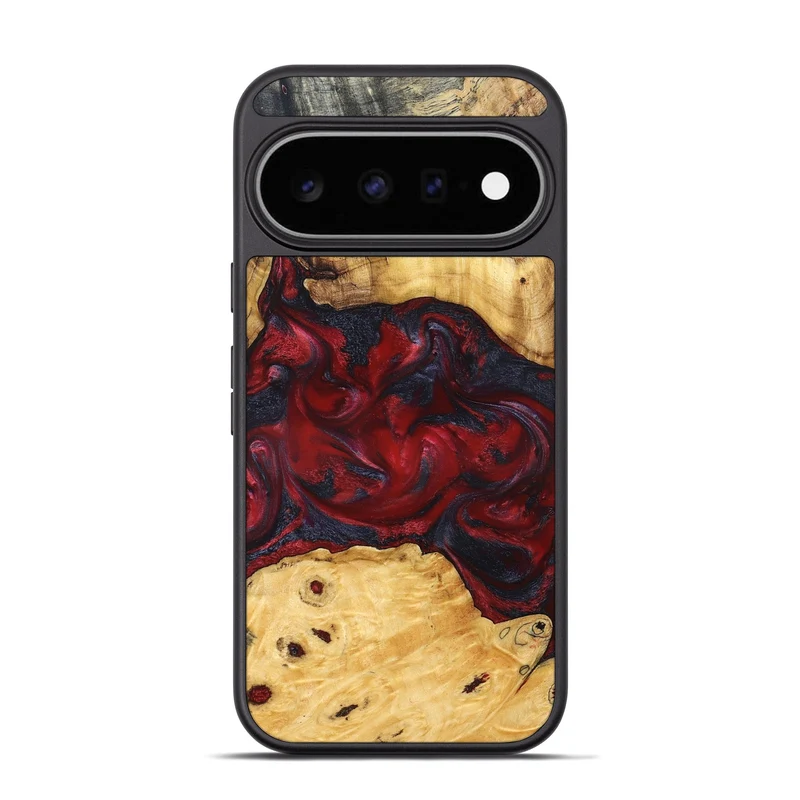 Pixel 11 Pro Wood Phone Case - Geneva (Red, 829431)