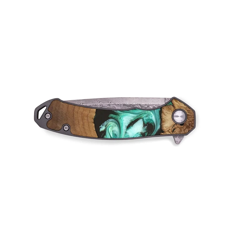 EDC Wood Pocket Knife - Jamir (Green, 829420)