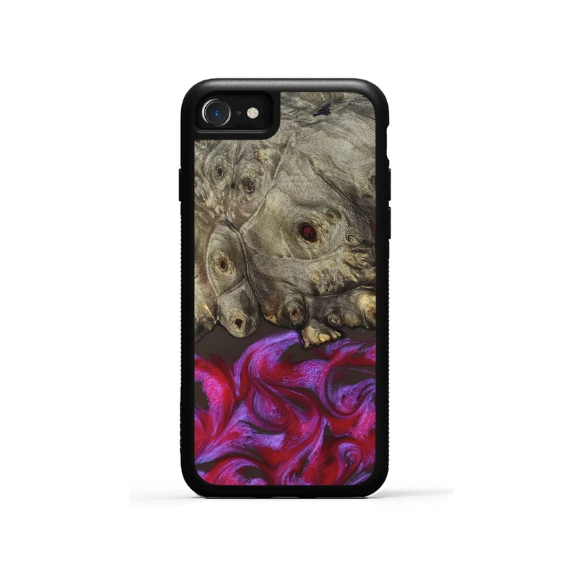 iPhone SE Wood Phone Case - Timmy (Red, 829434)