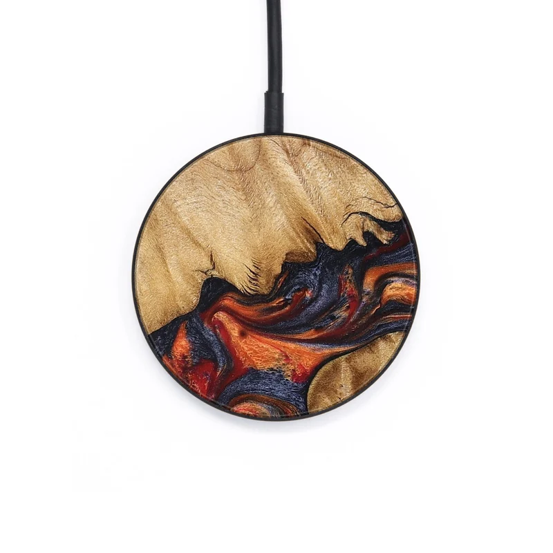 Circle Wood Wireless Charger - Pattie (Red, 829430)