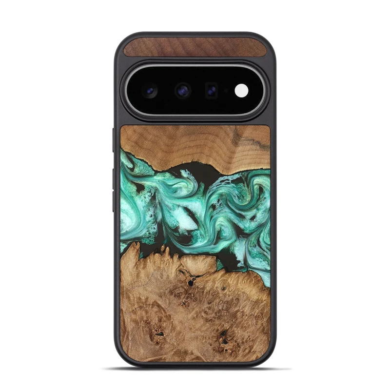 Pixel 11 Pro Wood Phone Case - Jamir (Green, 829420)