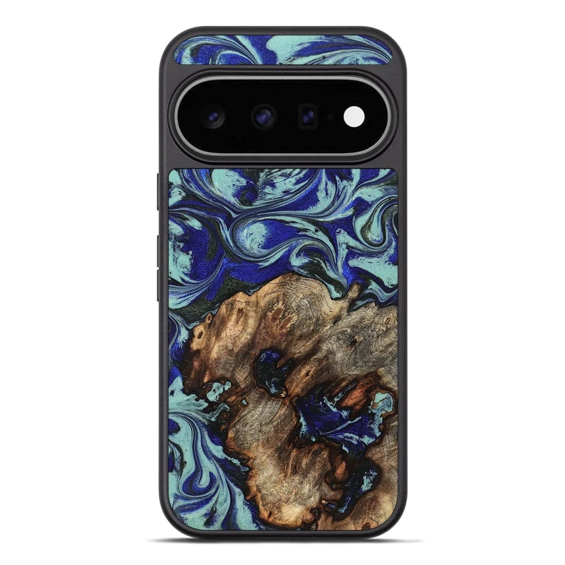 Pixel 11 Pro XL Wood Phone Case - Jairo (Blue, 829422)