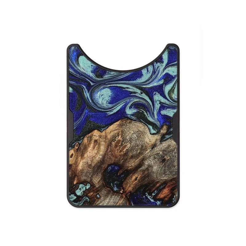 Alloy Wood Wallet - Jairo (Blue, 829422)