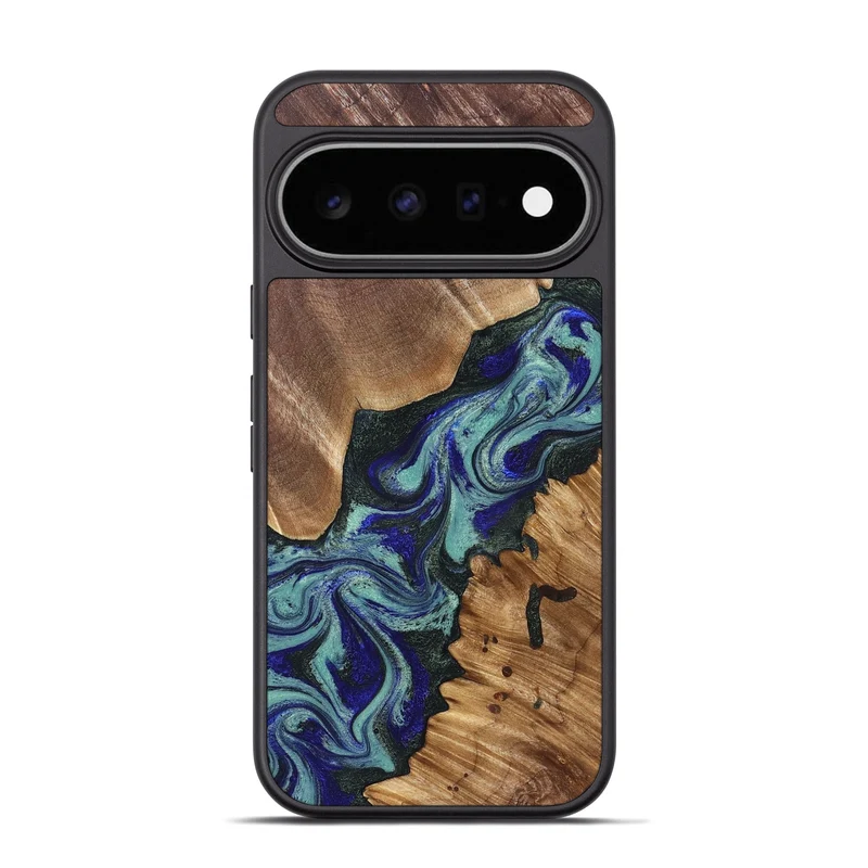 Pixel 11 Pro Wood Phone Case - Dorene (Green, 829694)