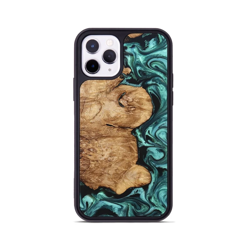 iPhone 11 Pro Wood Phone Case - Kaeli (Green, 829696)