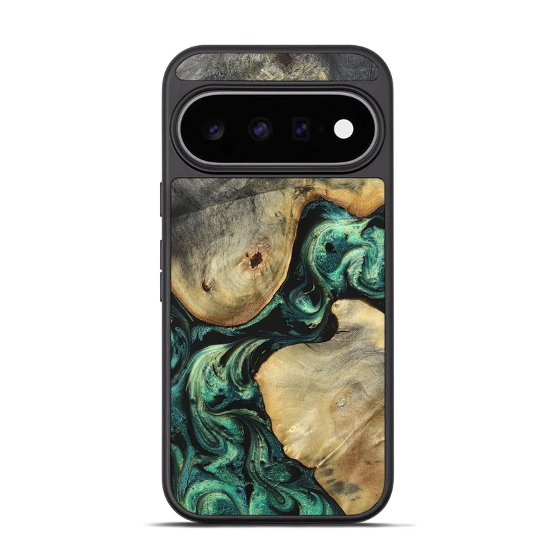 Pixel 11 Pro Wood Phone Case - Ariah (Green, 829700)