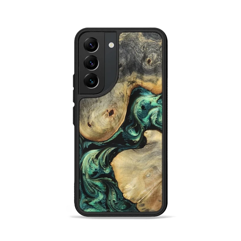 Galaxy S22 Wood Phone Case - Ariah (Green, 829700)