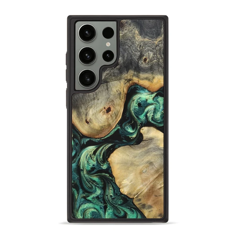 Galaxy S23 Ultra Wood Phone Case - Ariah (Green, 829700)