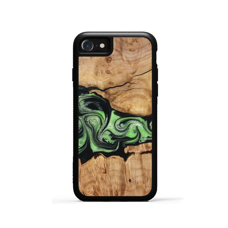 iPhone SE Wood Phone Case - Kyree (Green, 829701)