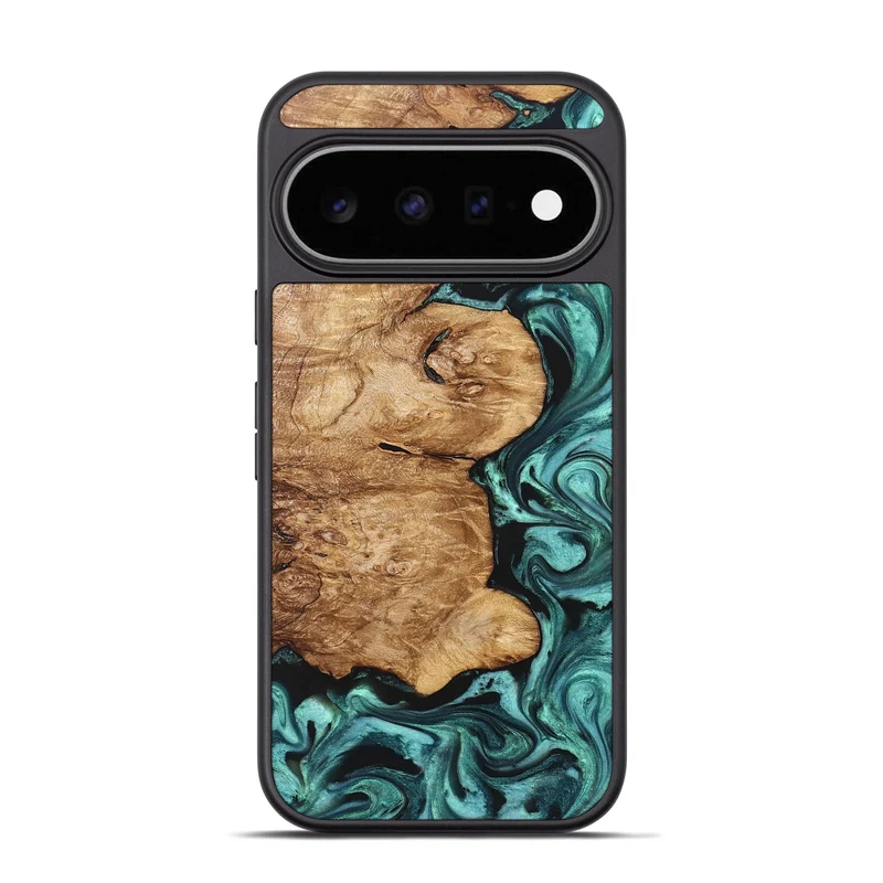 Pixel 11 Pro Wood Phone Case - Kaeli (Green, 829696)