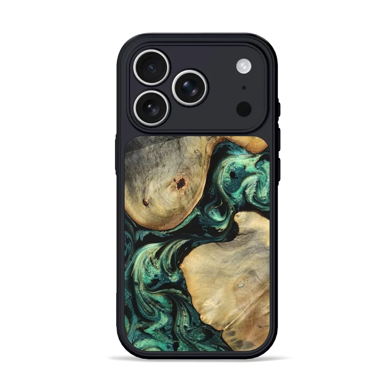 iPhone 17 Pro Wood Phone Case - Ariah (Green, 829700)