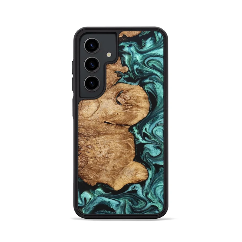 Galaxy S24 Wood Phone Case - Kaeli (Green, 829696)