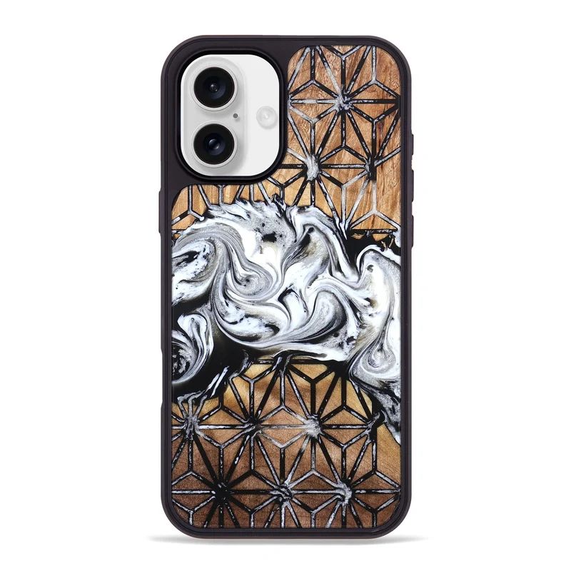 iPhone 16 Plus Wood Phone Case - Kennedy (Pattern, 829674)