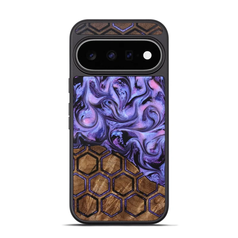 Pixel 11 Pro Wood Phone Case - Golden (Pattern, 829676)