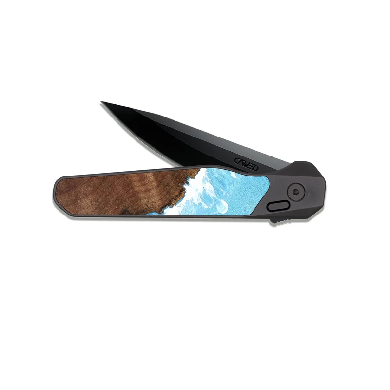 EDC Dark Slate Wood Pocket Knife - Novalee (Coastal, 829647)