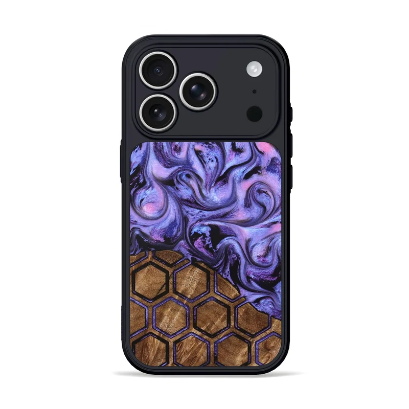 iPhone 17 Pro Wood Phone Case - Golden (Pattern, 829676)