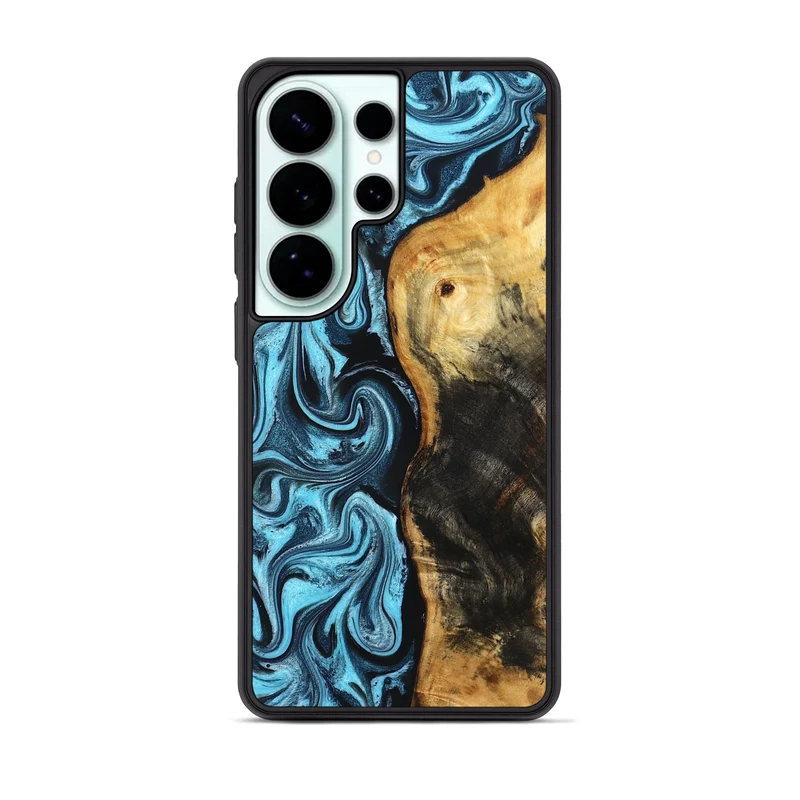 Galaxy S26 Ultra Wood Phone Case - Queenie (Blue, 829662)
