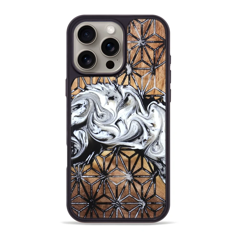 iPhone 16 Pro Max Wood Phone Case - Kennedy (Pattern, 829674)