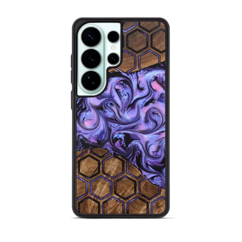Galaxy S26 Ultra Wood Phone Case - Golden (Pattern, 829676)