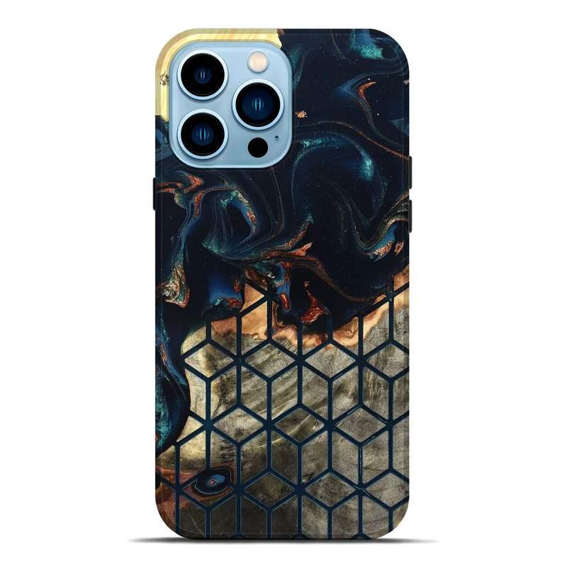 iPhone 14 Pro Max Wood Live Edge Phone Case - Briella (Pattern, 829477)