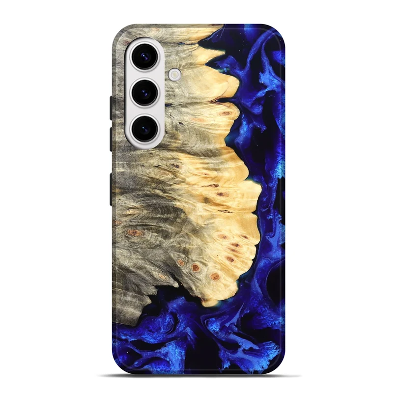 Galaxy S25 Plus Wood Live Edge Phone Case - Gay (Blue, 829485)