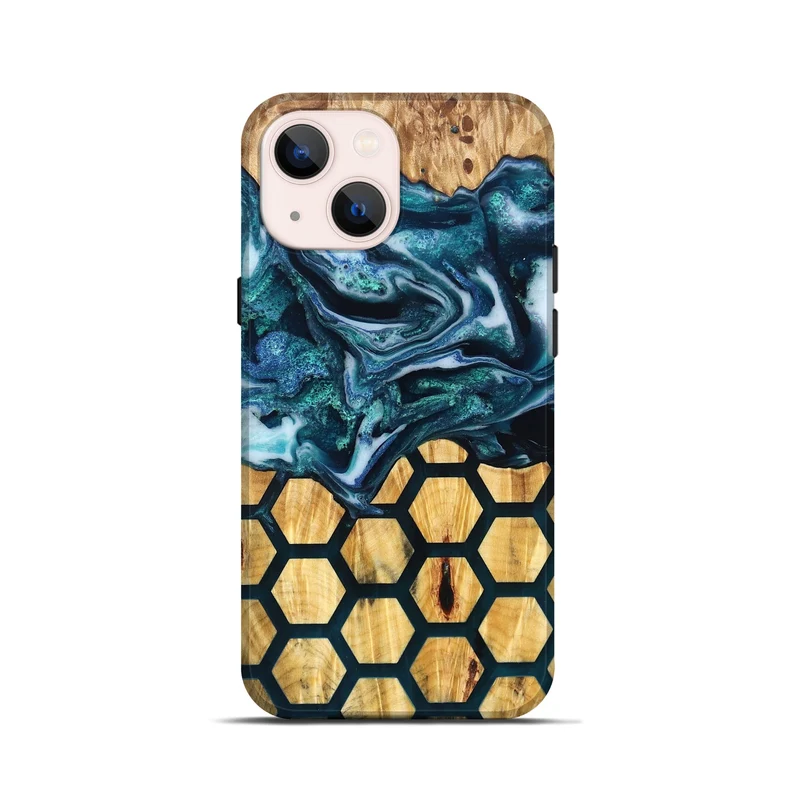 iPhone 13 mini Wood Live Edge Phone Case - Leora (Pattern, 829475)
