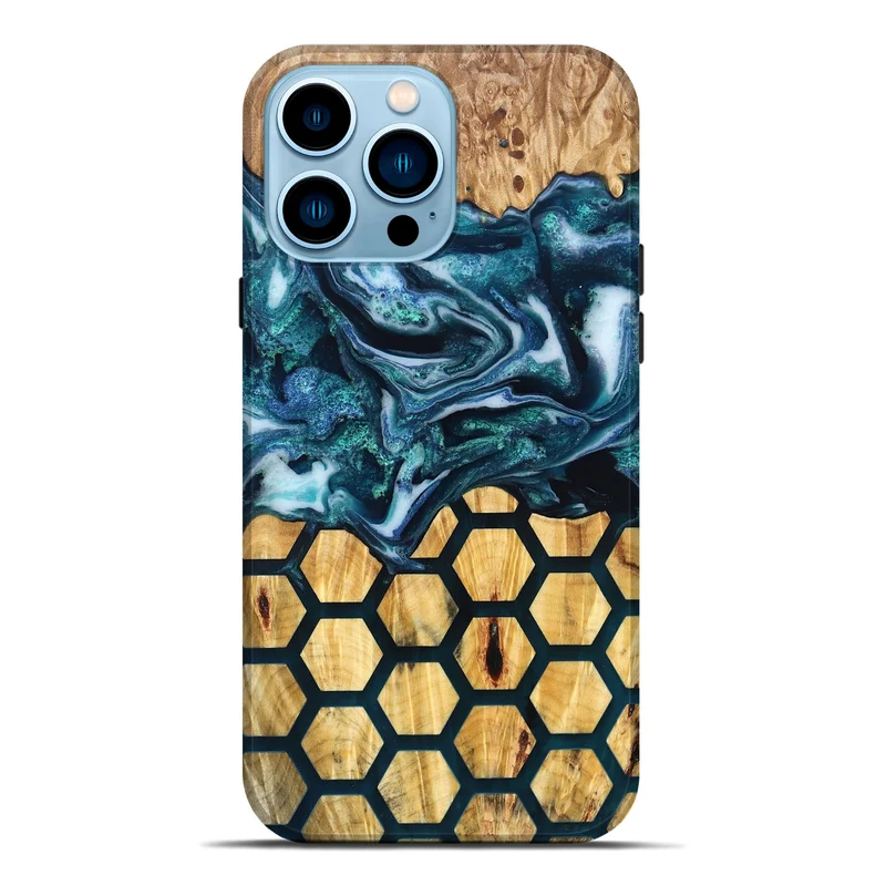 iPhone 14 Pro Max Wood Live Edge Phone Case - Leora (Pattern, 829475)