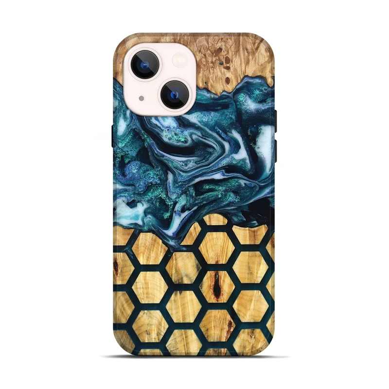 iPhone 14 Wood Live Edge Phone Case - Leora (Pattern, 829475)