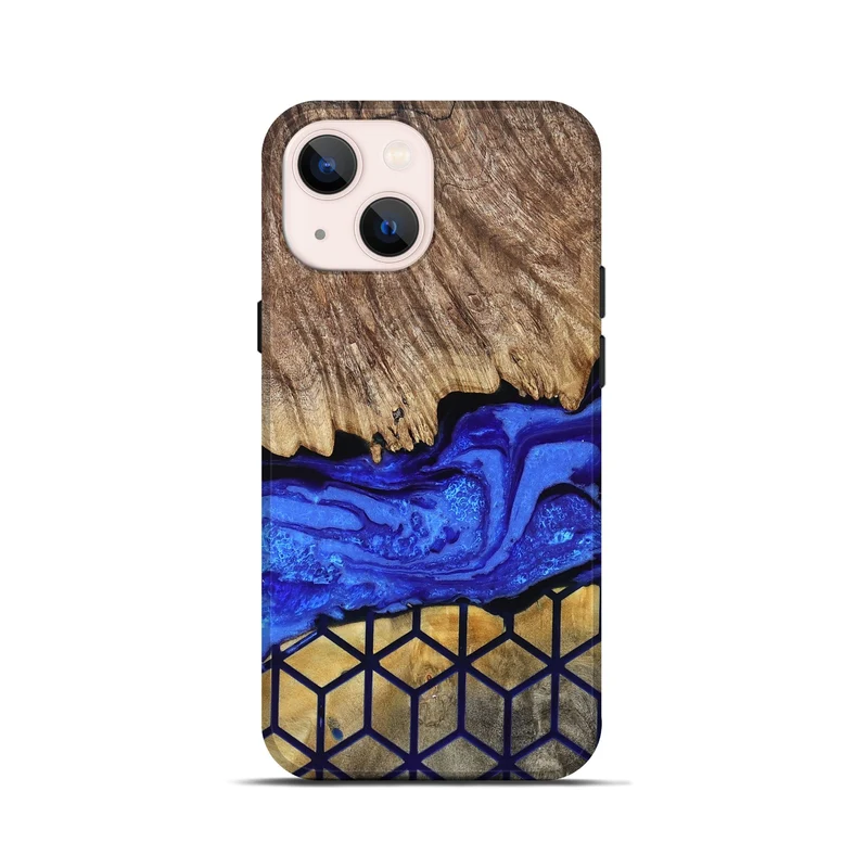 iPhone 13 mini Wood Live Edge Phone Case - Vesta (Pattern, 829498)