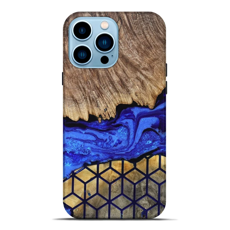 iPhone 14 Pro Max Wood Live Edge Phone Case - Vesta (Pattern, 829498)