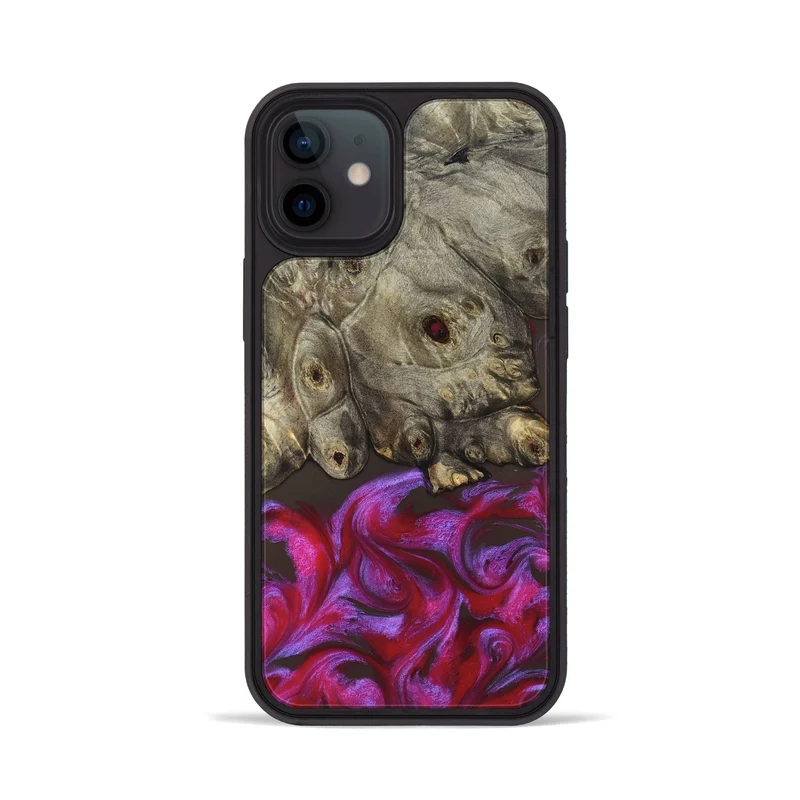 iPhone 12 Wood Phone Case - Timmy (Red, 829434)