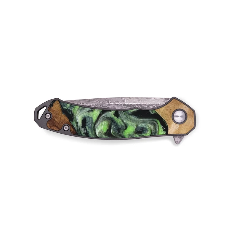 EDC Wood Pocket Knife - Roni (Green, 829396)
