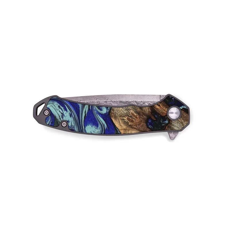 EDC Wood Pocket Knife - Jairo (Blue, 829422)