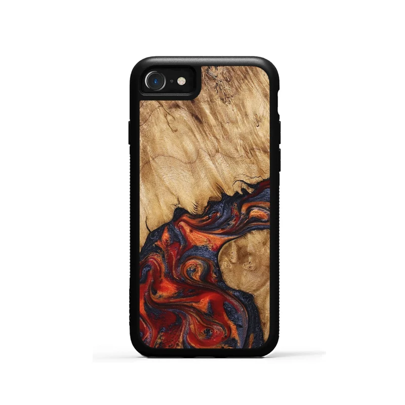 iPhone SE Wood Phone Case - Pattie (Red, 829430)