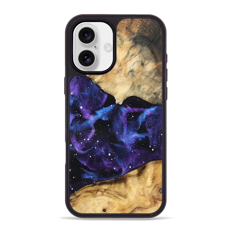 iPhone 16 Plus Wood Phone Case - Rebeca (Cosmos, 829635)