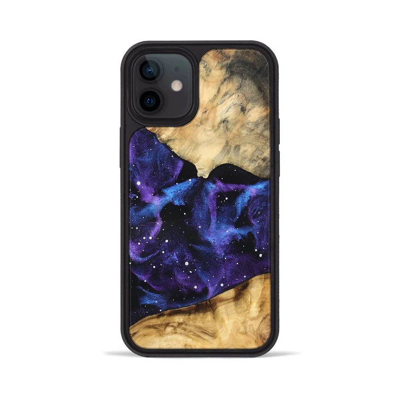 iPhone 12 Wood Phone Case - Rebeca (Cosmos, 829635)