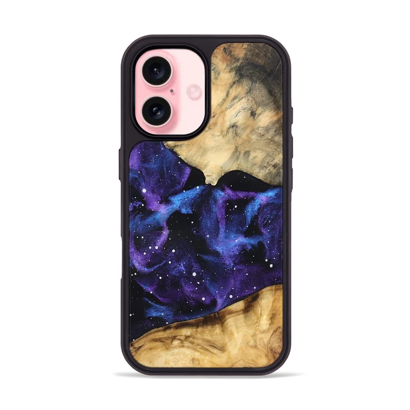 iPhone 16 Wood Phone Case - Rebeca (Cosmos, 829635)