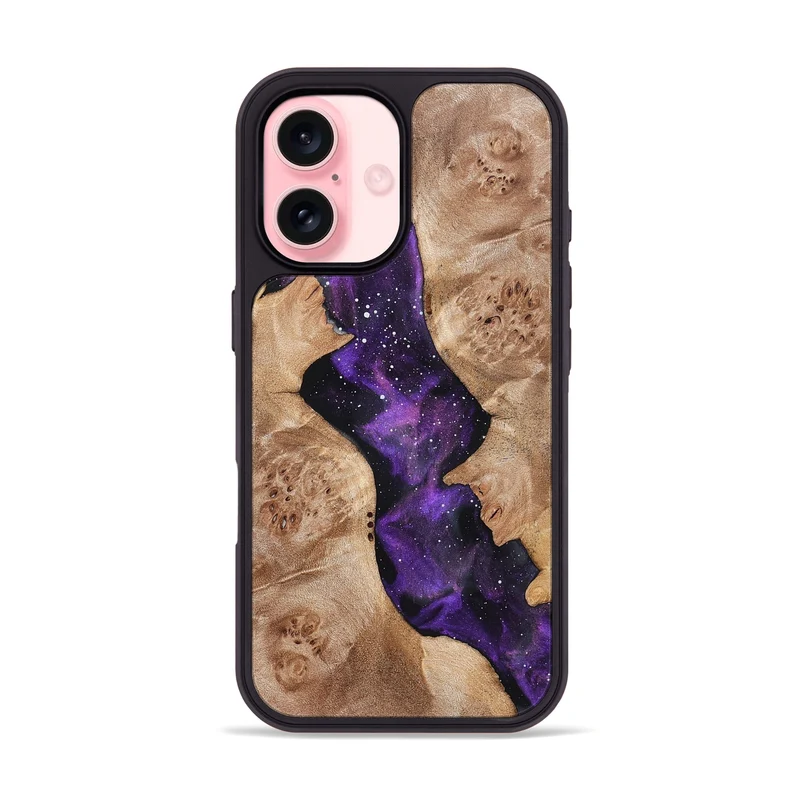 iPhone 16 Wood Phone Case - Mason (Cosmos, 829627)