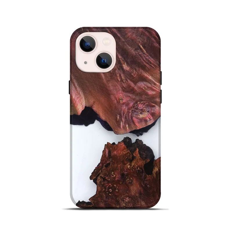 iPhone 13 mini Wood Live Edge Phone Case - Kanye (Clear, 829471)