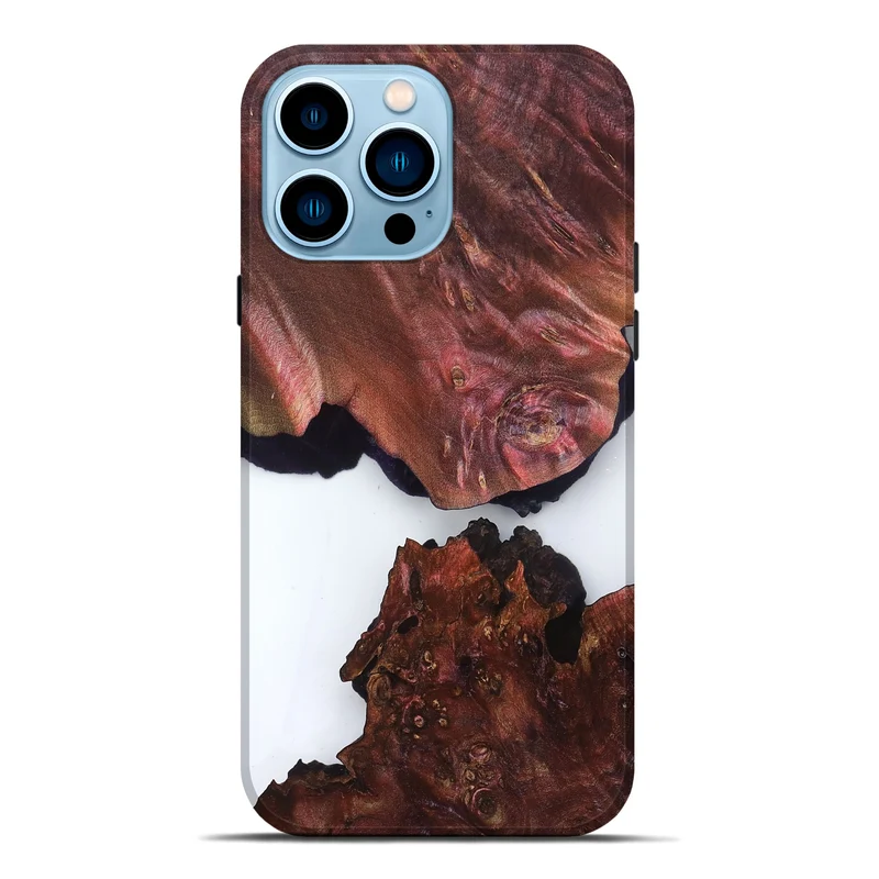 iPhone 14 Pro Max Wood Live Edge Phone Case - Kanye (Clear, 829471)