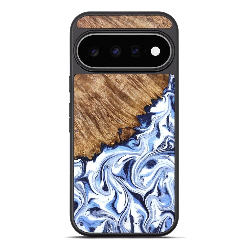 Pixel 11 Pro XL Wood Phone Case - Gerardo (Blue, 829664)