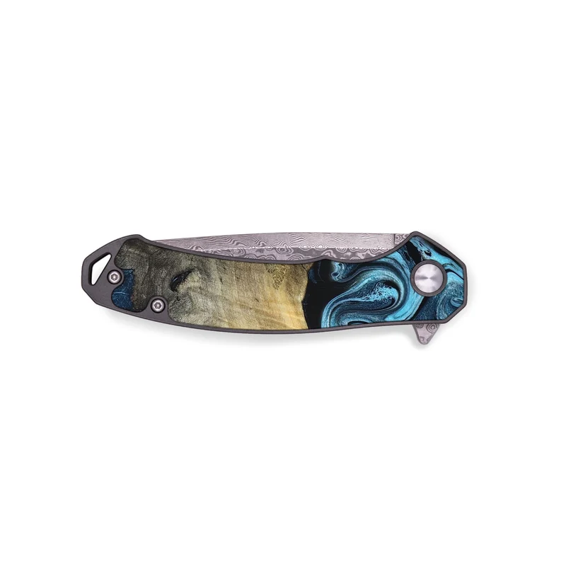 EDC Wood Pocket Knife - Izael (Blue, 829669)