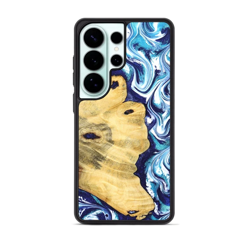 Galaxy S26 Ultra Wood Phone Case - Clemmie (Blue, 829666)