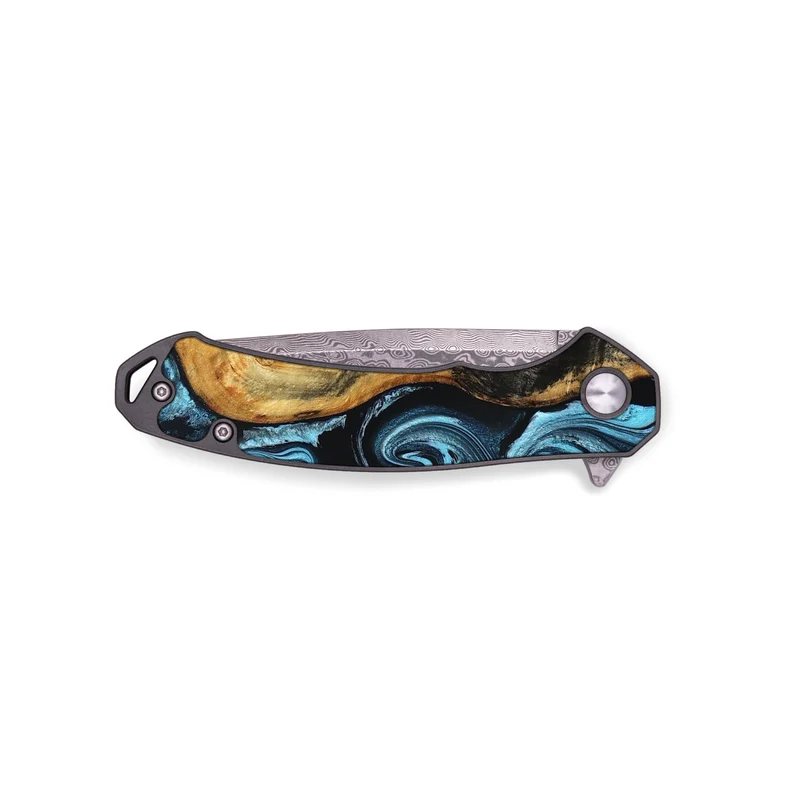 EDC Wood Pocket Knife - Queenie (Blue, 829662)